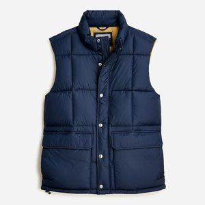 New! J Crew Men's Nordic puffer vest with PrimaLoft | Small | Navy